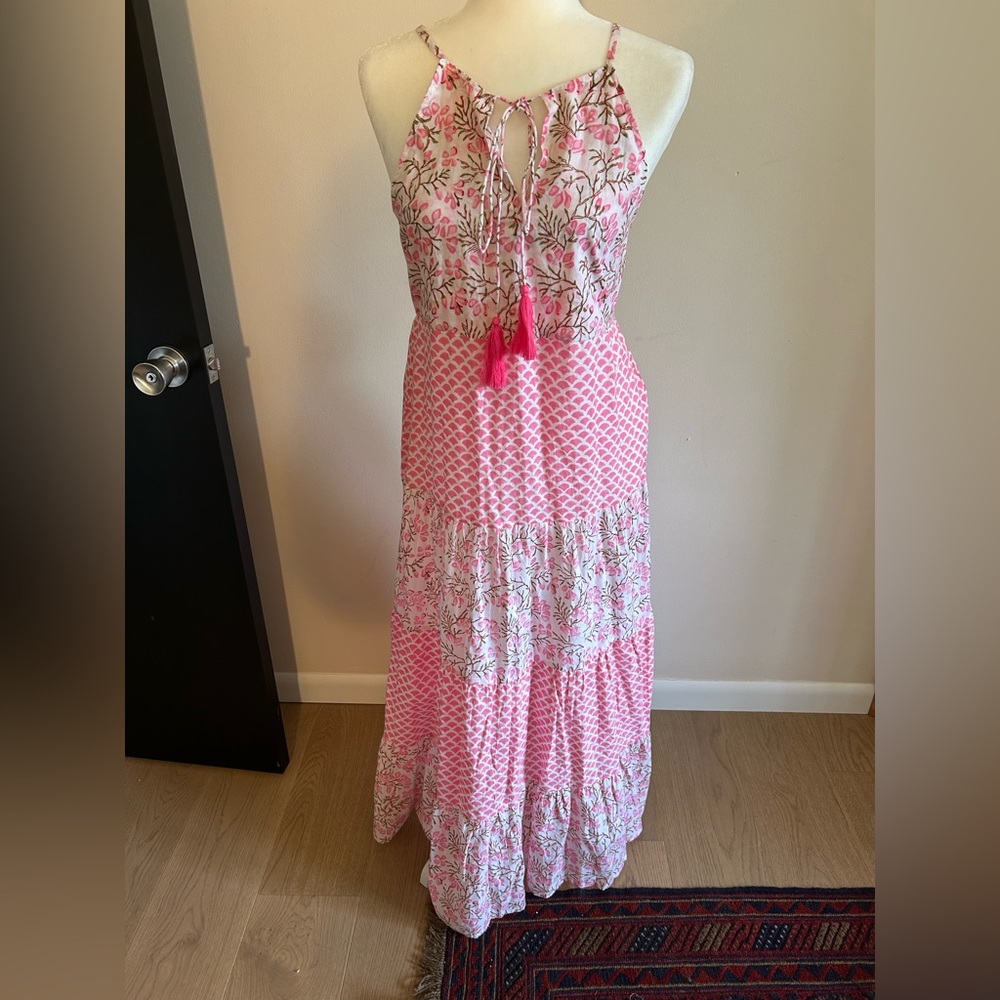 New without tags maxi dress by Jude Connally in ladies size M.  Pink boho style